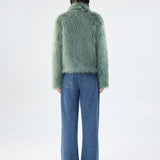 Unreal Fur Fur Delish Jacket in Sage