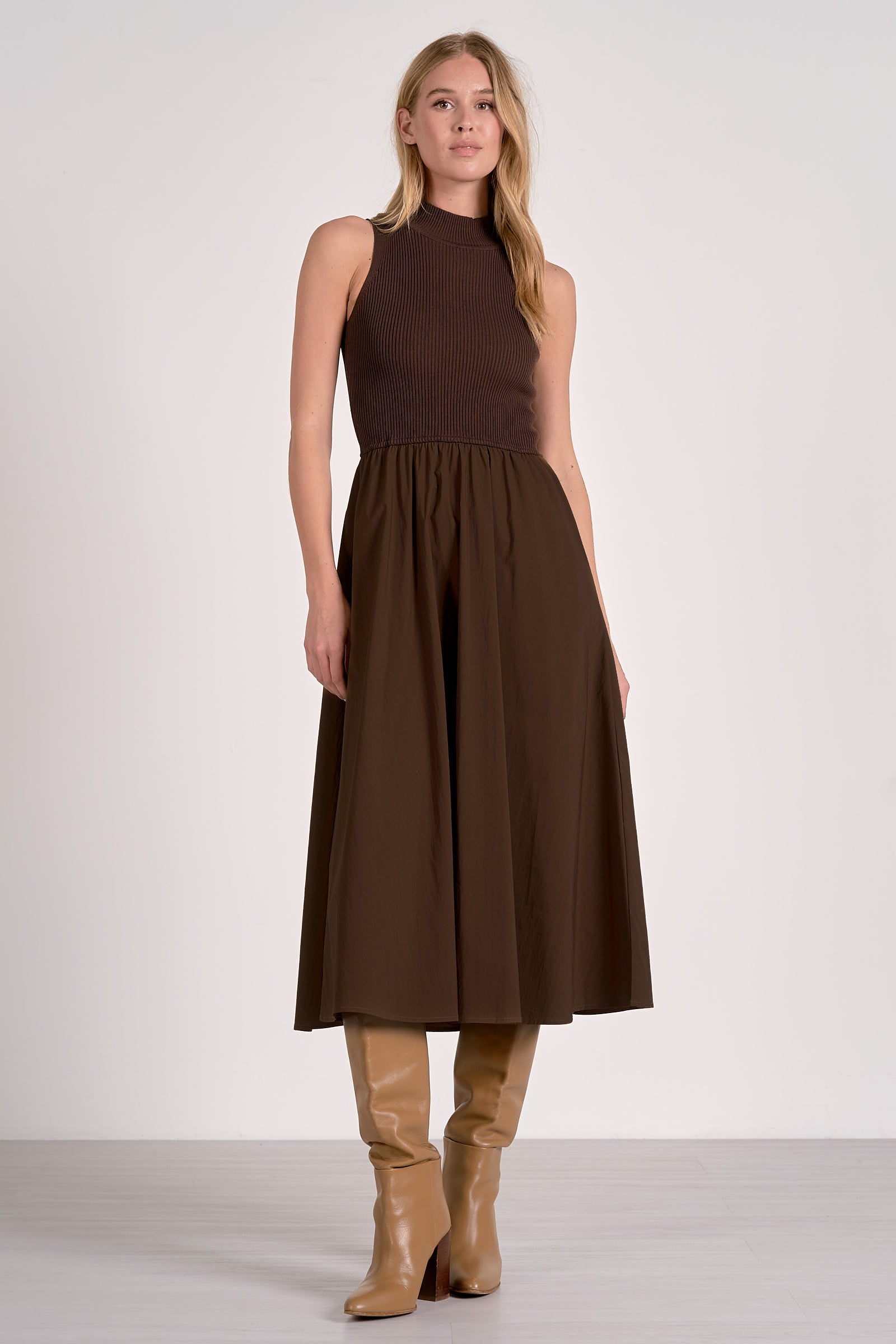 elan mixed media maxi dress Women's Elan Dresses
