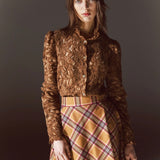 Simona Bonacci Lace Top in Beige Taglia