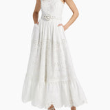 Adya Long Dress in White