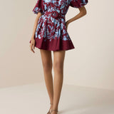 Hemant & Nandita Hiba Collared Mini Dress