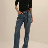 Favorite Daughter The Otto High Rise Boyfriend Ankle Jean in Vintage Campbell