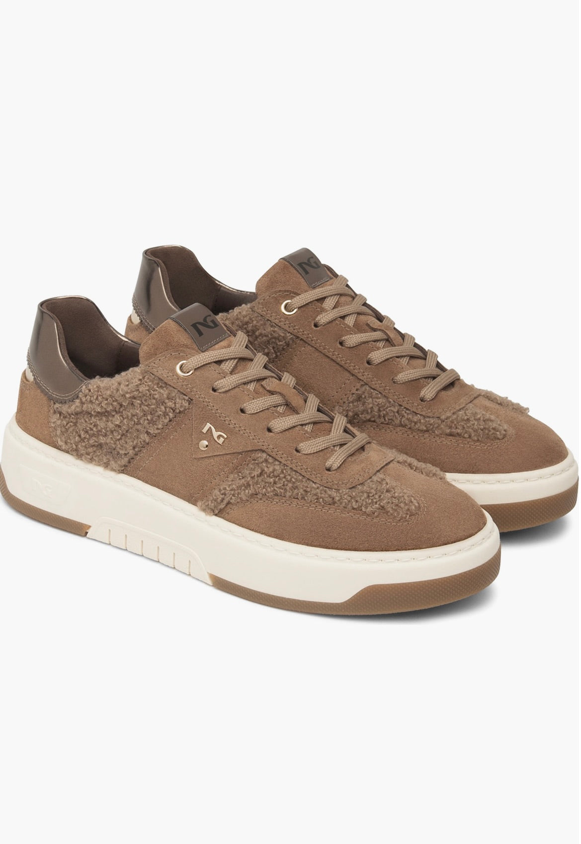 NeroGiardini Retro Faux Shearling Sneaker