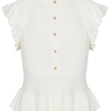 Rhea Knit Sweater in Ivory
