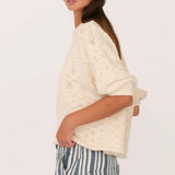 Secular Cali Rolled 3/4 Sleeve Sweater