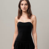 Tube Balloon Dress in Black