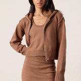 Mills Shrunken Cotton Zip Hoodie Sweater