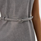 Hilma Leather Shift Dress