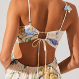Emese Floral Pleated Maxi Dress