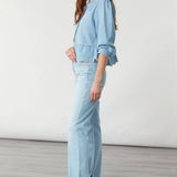 seventy + mochi Tate Blouse in Summer Sky