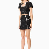Ellouise Embellished Tweed Top