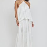 THIRD FORM Dreamt Halter Maxi Dress in Cloud