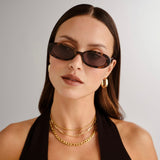 Outta Love Sunglasses in Tort Green Mono
