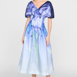 Theia Luretta Contoured Waist Dress