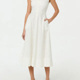 Charelin Linen Off Shoulder Dress
