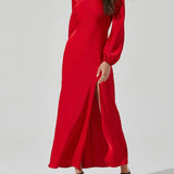 Elyse Satin Maxi Dress