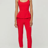 Generation Love Sofia Crepe Peplum Top