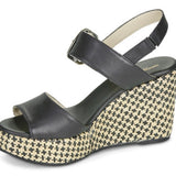 NeroGiardini Slingback Espadrille Platform Wedge Sandals