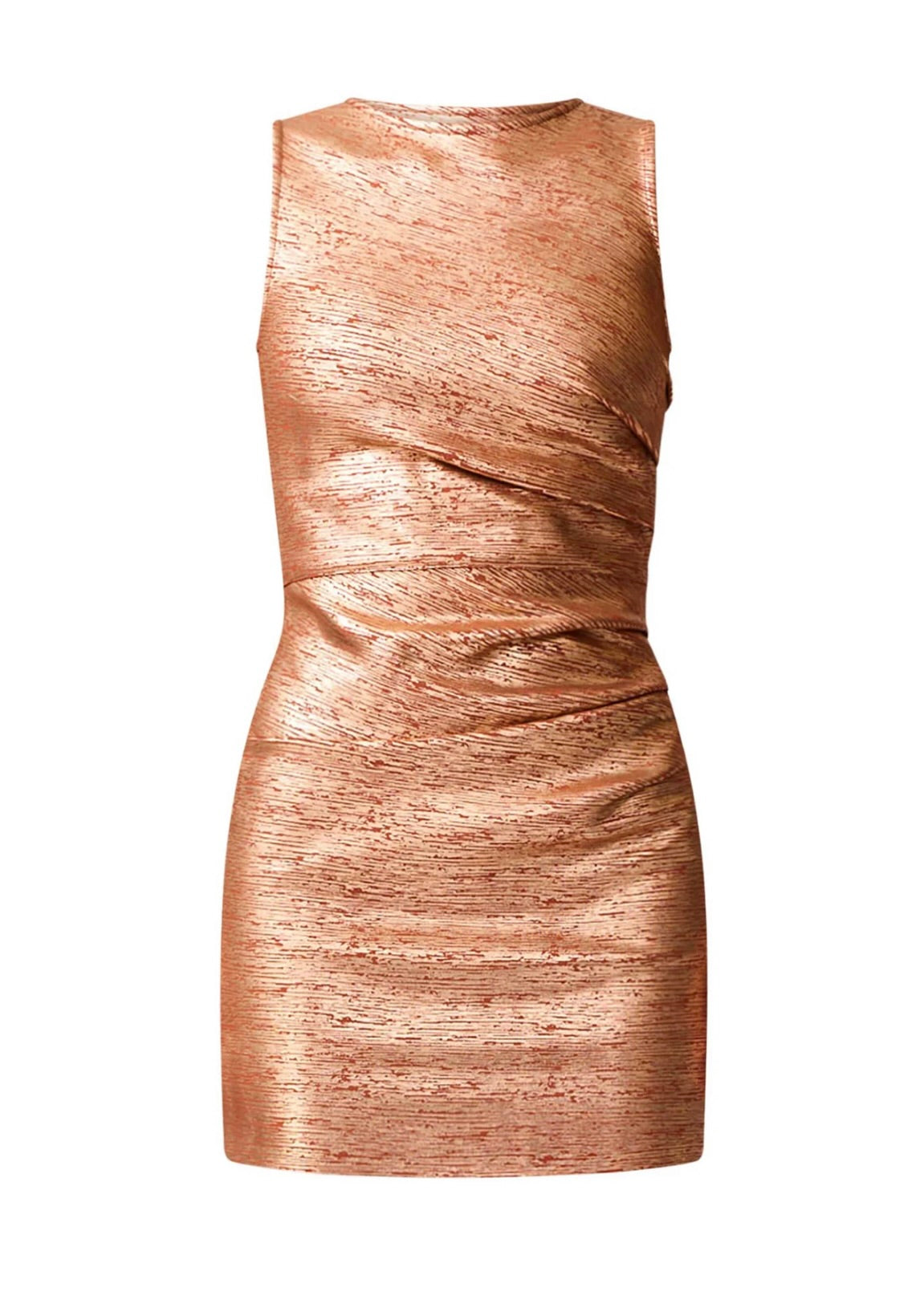 Elliatt Rhian Fitted Mini Dress in Rust