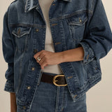 Favorite Daughter The Otto Denim Jacket in Vintage Campbell