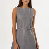 Hilma Leather Shift Dress