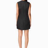 Ursula Rose Bow Shift Dress in Black