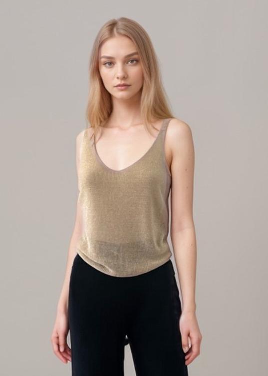 Rio Gold Metallic Tank