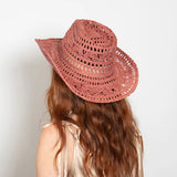 Wyeth Rocky Raffia Straw Hat in Rose