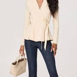 ASTR the Label Dayna Wrap Sweater Top