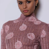Dream Catcher Marnie Turtleneck in Old Pink