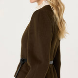 ASTR the Label Glorimar Belted Longline Coat