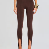 SEROYA Kelsey Stirrup Legging in Slate Brown