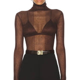 SEROYA Piper Top in Slate Brown