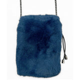 Genuine Rex Rabbit Mobile Crossbody Bag