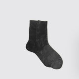 One Ribbed Laminated Metallic Socks