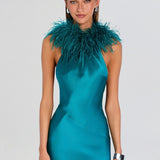 Retrofête Brisbane Feather Dress