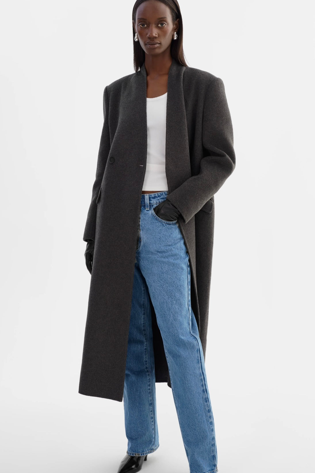 LAMARQUE Callie Double Face Wool Coat