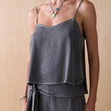 Sancia The Rylen Cupro Top