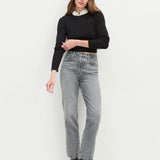 The Otto High Rise Boyfriend Ankle Jean in Dover