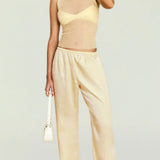 SEROYA Jori Ribbed Knit Tank in Butter
