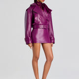 Retrofete Valerie Leather Skirt