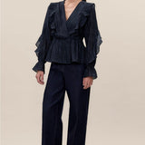 Rebecca Taylor Olivia Ruffle Blouse