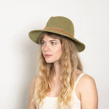 Wyeth Sedona Straw Panama Hat in Sage