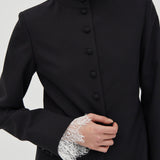 Third Form Nocturne Lace Trim Blazer