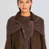 SEROYA Mavis Wool Coat in Slate Brown