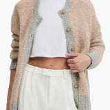 Favorite Daughter The Rio Cardigan in Rose Dust Light Grey