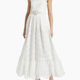 Adya Long Dress in White