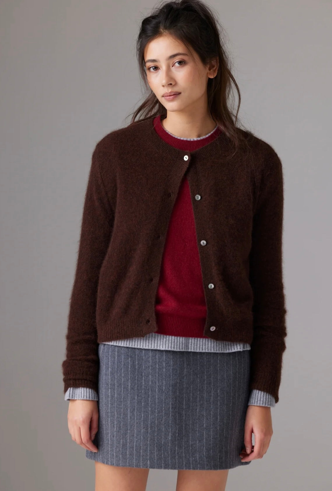 Colorush Zeta Amara Malou Cardigan in Americano