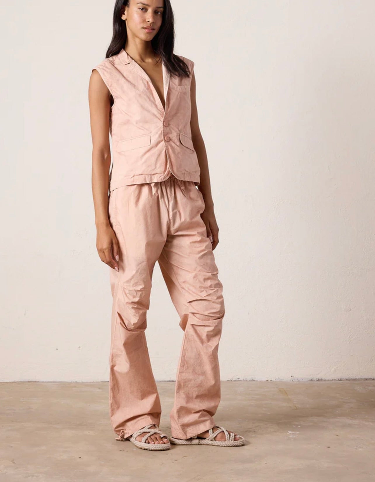 Danny Relaxed Mineral Print Drawstring Pant