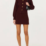 ASTR The Label Eryn Crewneck Cardigan